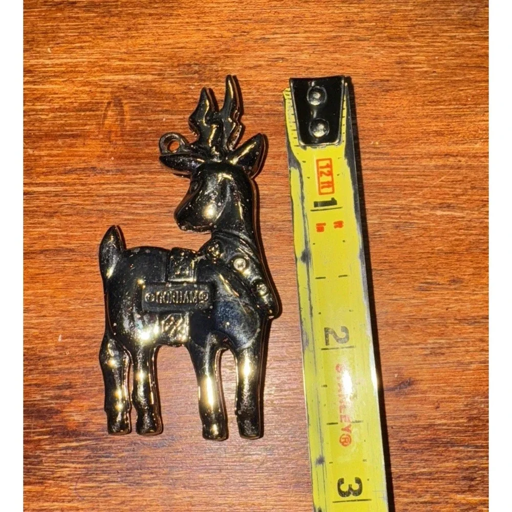 Gorham Silver Plate‎ Reindeer Pendant/Ornament